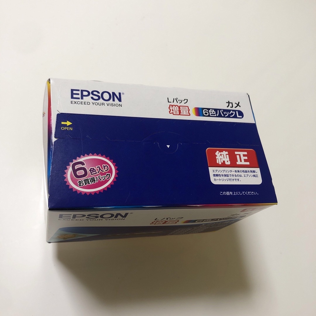 EPSON エプソン 純正 インクカートリッジ カメ KAM-6CL-L 6色パック 増量の通販 by メロン's shop｜エプソンならラクマ