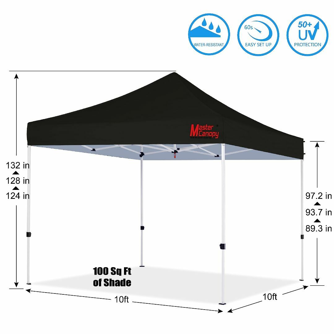 【色: ブラック】マスターキャノピーMASTERCANOPYタープテント ワンタ