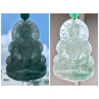 本翡翠 ミャンマー氷種⭐️観音様 新品5976
