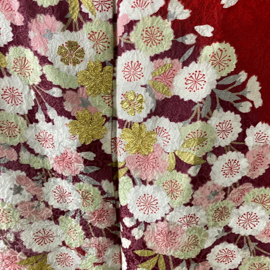 最新製品 振袖 美品 名品 身丈169cm 裄丈69cm 正絹 【中古】 着物