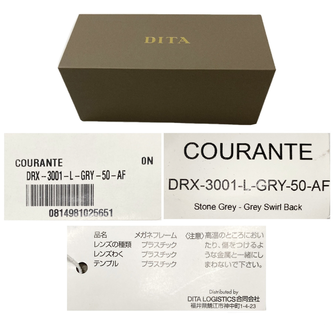 DITA(ディータ)の新品 定価4.6万円 DITA ディータ COURANTE ストーングレー メンズのファッション小物(サングラス/メガネ)の商品写真