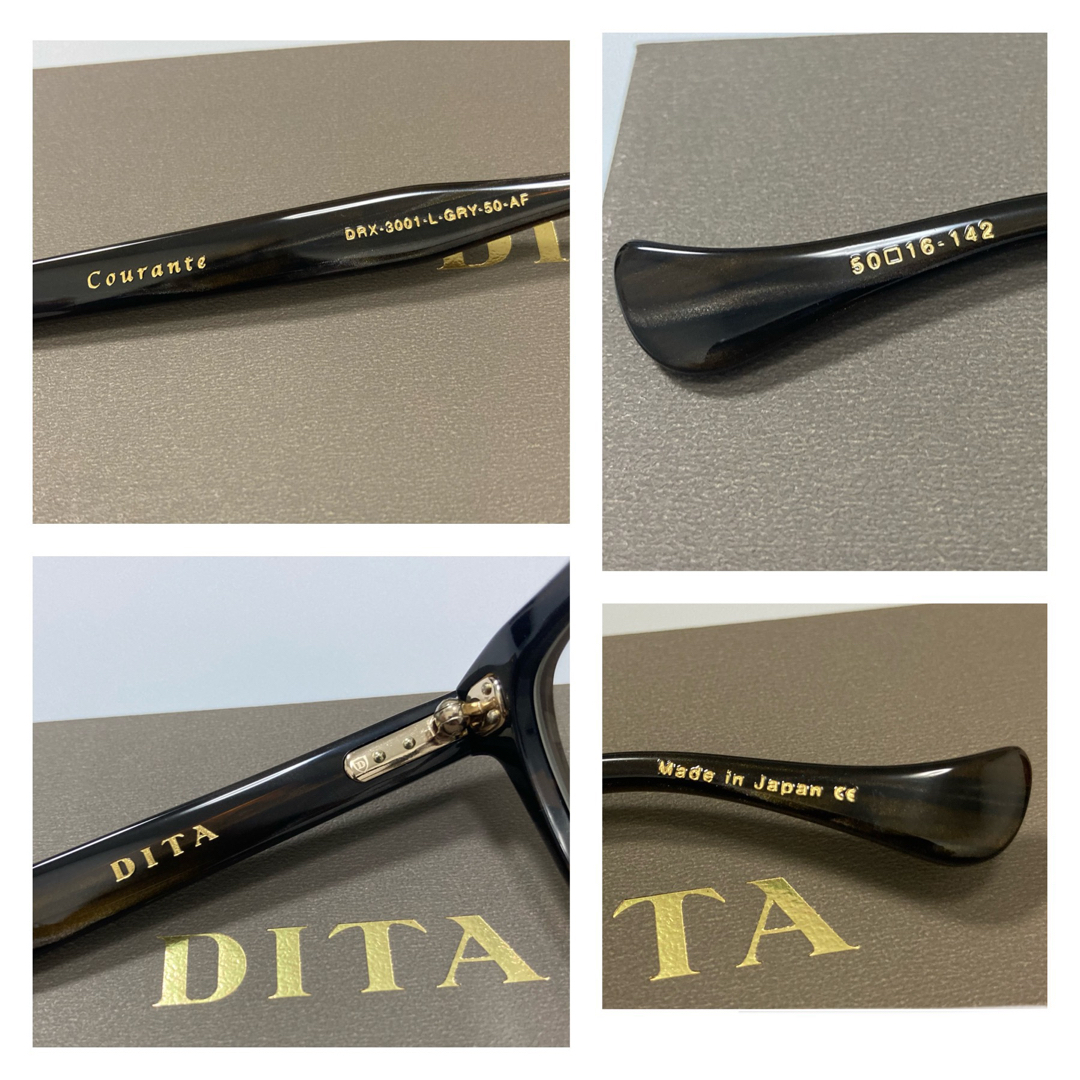 DITA(ディータ)の新品 定価4.6万円 DITA ディータ COURANTE ストーングレー メンズのファッション小物(サングラス/メガネ)の商品写真