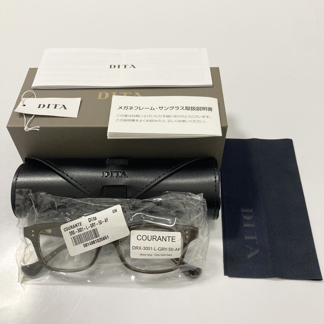 DITA(ディータ)の新品 定価4.6万円 DITA ディータ COURANTE ストーングレー メンズのファッション小物(サングラス/メガネ)の商品写真