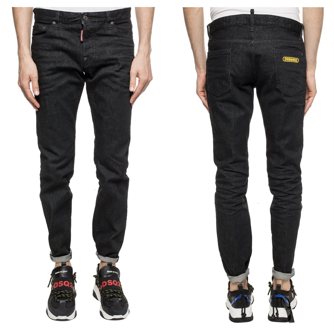 新品 定価6.6万円 DSQUARED2 SLIM JEAN ブラックデニム