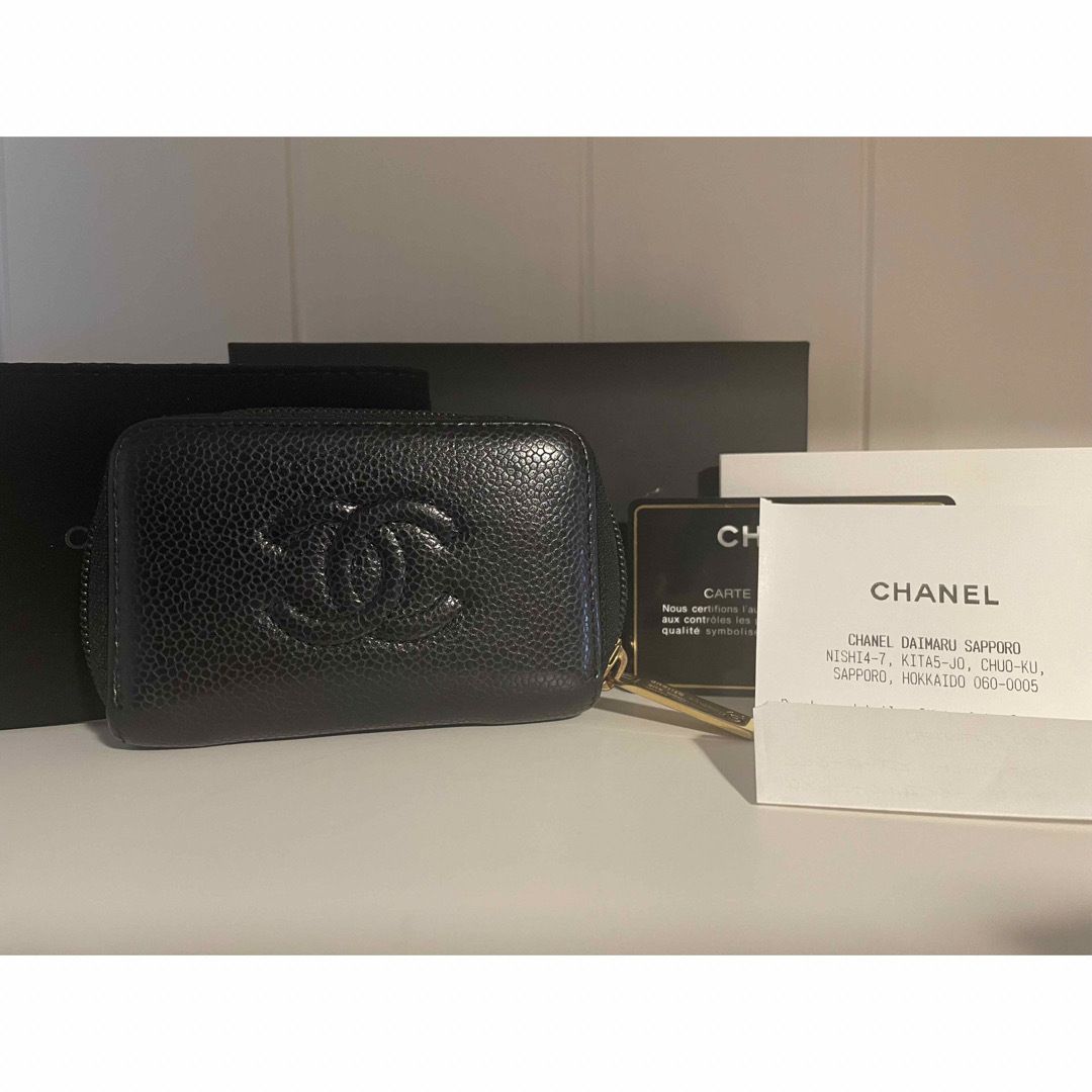 CHANEL キャビアスキン  コインケース　財布