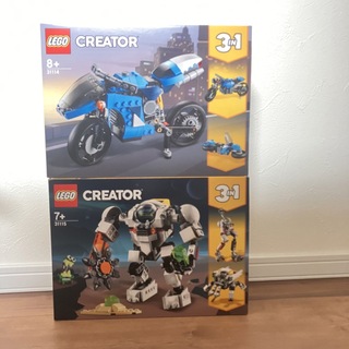 レゴ(Lego)のLEGO レゴ 31114 31115 スーパーバイク 宇宙探査ロボット 新品(知育玩具)