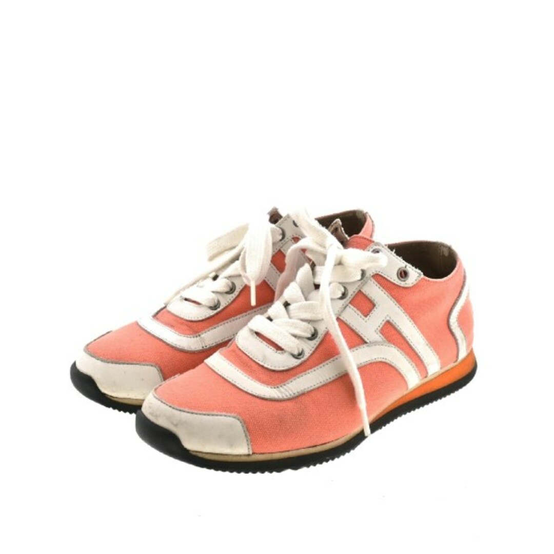 Hermes - HERMES スニーカー EU35(21.5cm位) オレンジxグレー系 【古着