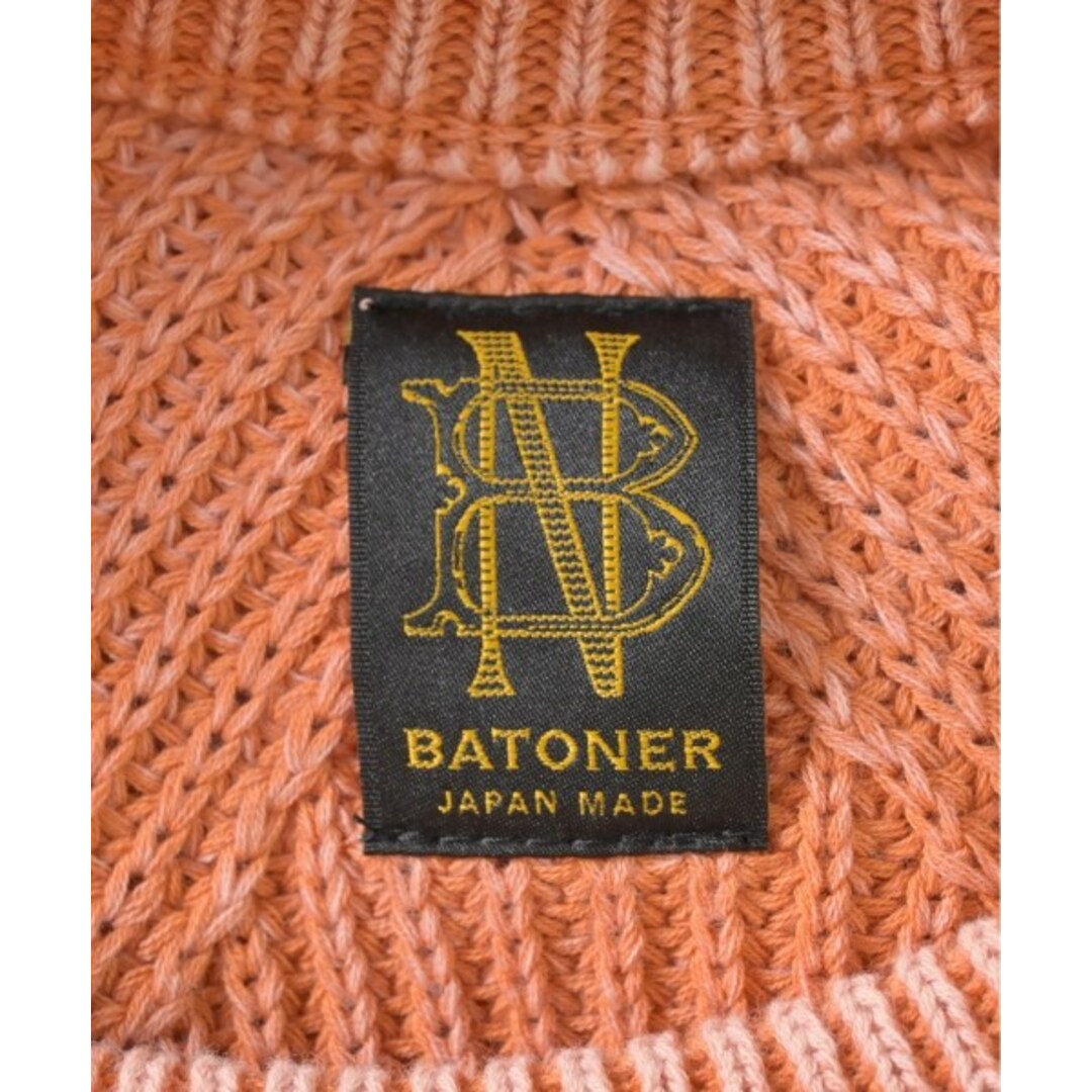 BATONER - BATONER バトナー ニット・セーター 1(S位) オレンジ 【古着