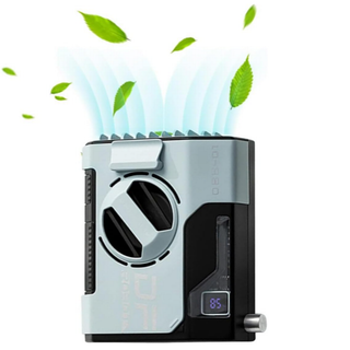 超強風の多機能携帯扇風機！USB充電式ファン！手持ち/腰掛け/首掛け白のみ(扇風機)