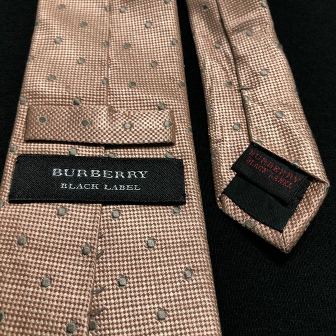 BURBERRY BLACK LABEL(バーバリーブラックレーベル)のバーバリーブラックレーベル ロゴドット ピンク ネクタイ A102-K14 メンズのファッション小物(ネクタイ)の商品写真