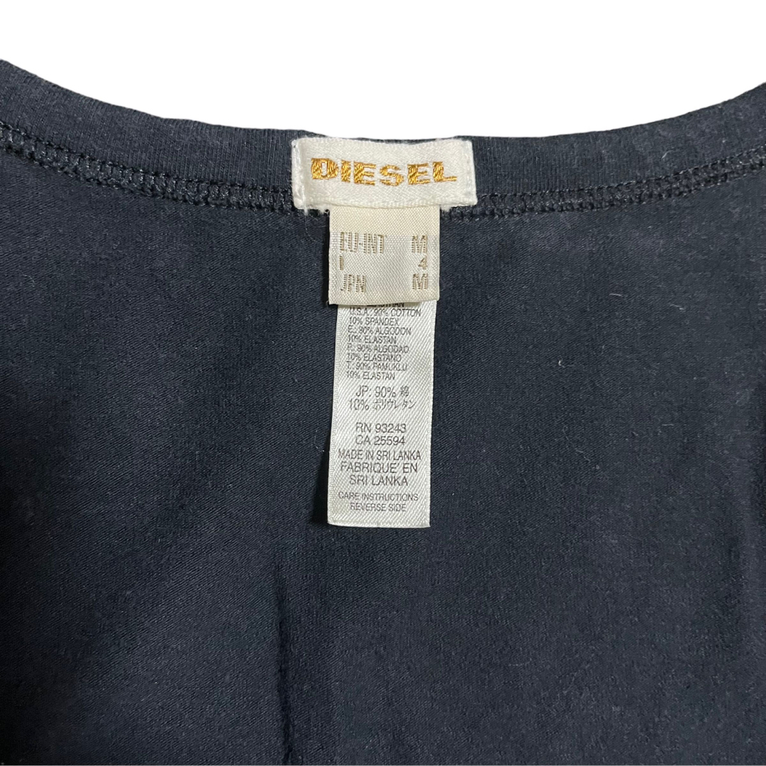 DIESEL(ディーゼル)の00’s DIESEL ノースリーブ ビッグロゴ パンク グランジ Y2K レディースのトップス(カットソー(半袖/袖なし))の商品写真