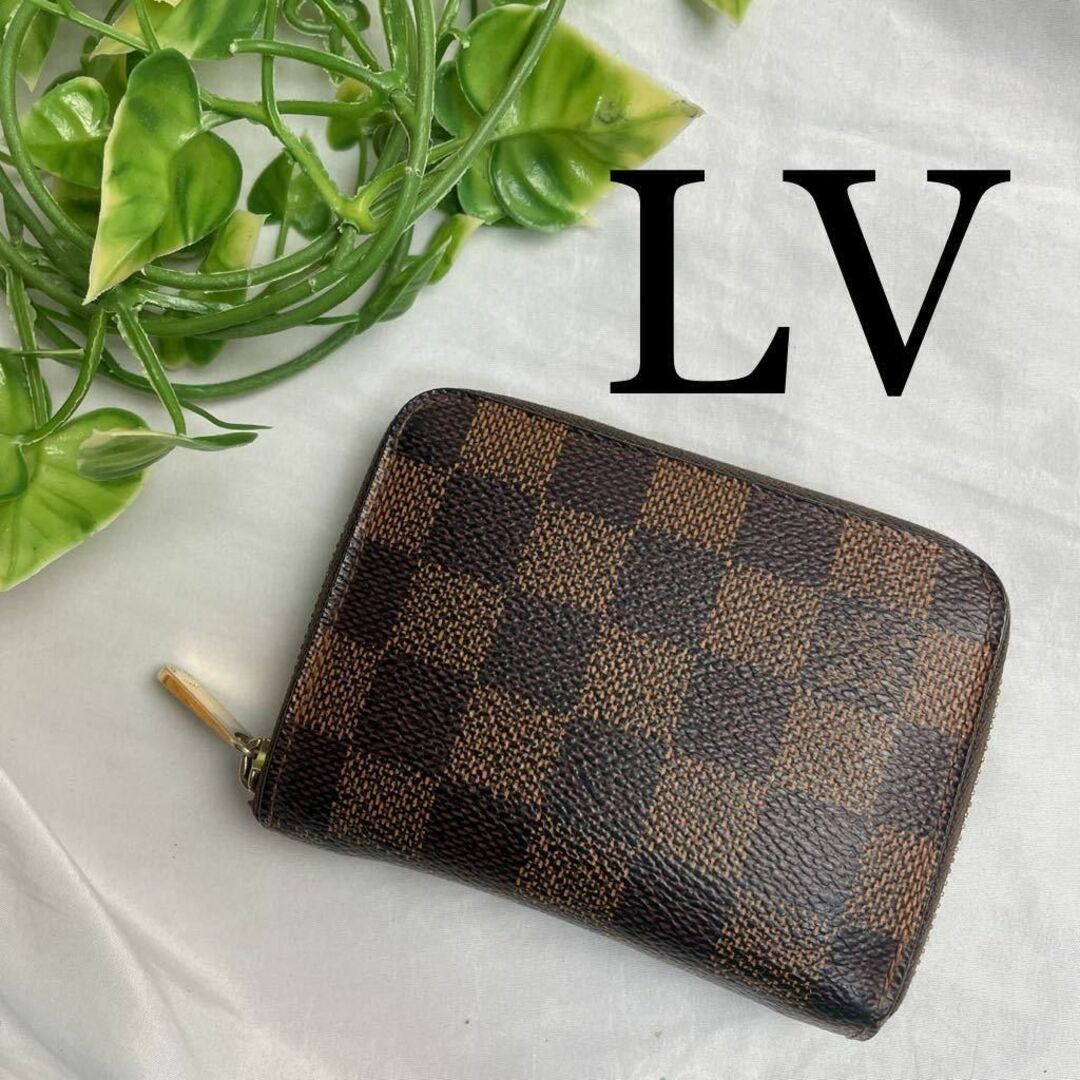 LOUIS VUITTON - LOUIS VUITTON ダミエ ジッピーコインパース ブラウン