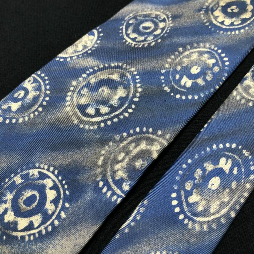 VISCONTI(ビスコンティ)のC.ヴィスコンティ デザインパターン ブルー ネクタイ A102-L06 メンズのファッション小物(ネクタイ)の商品写真