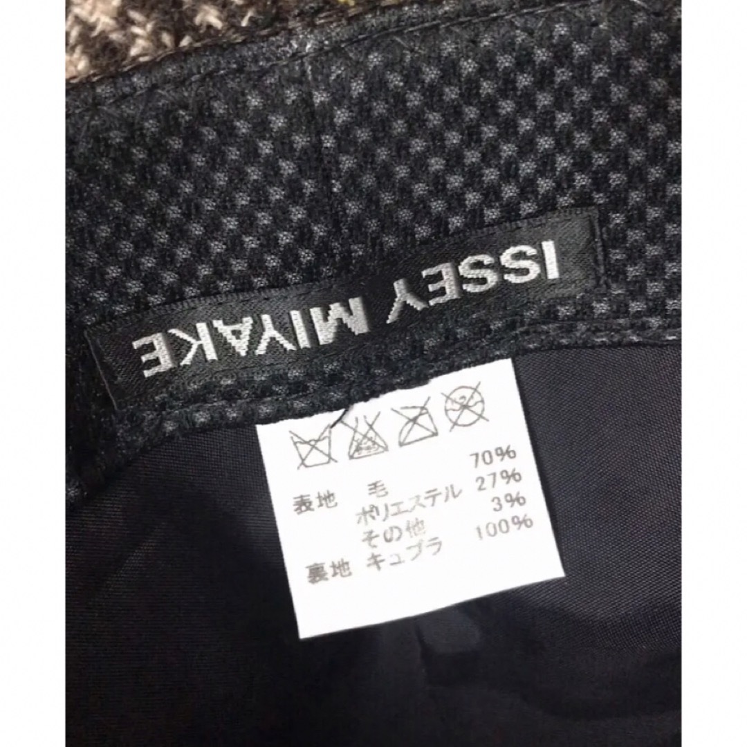 ☆ ISSEY MIYAKE イッセイミヤケ ツートンカラー チェックハット