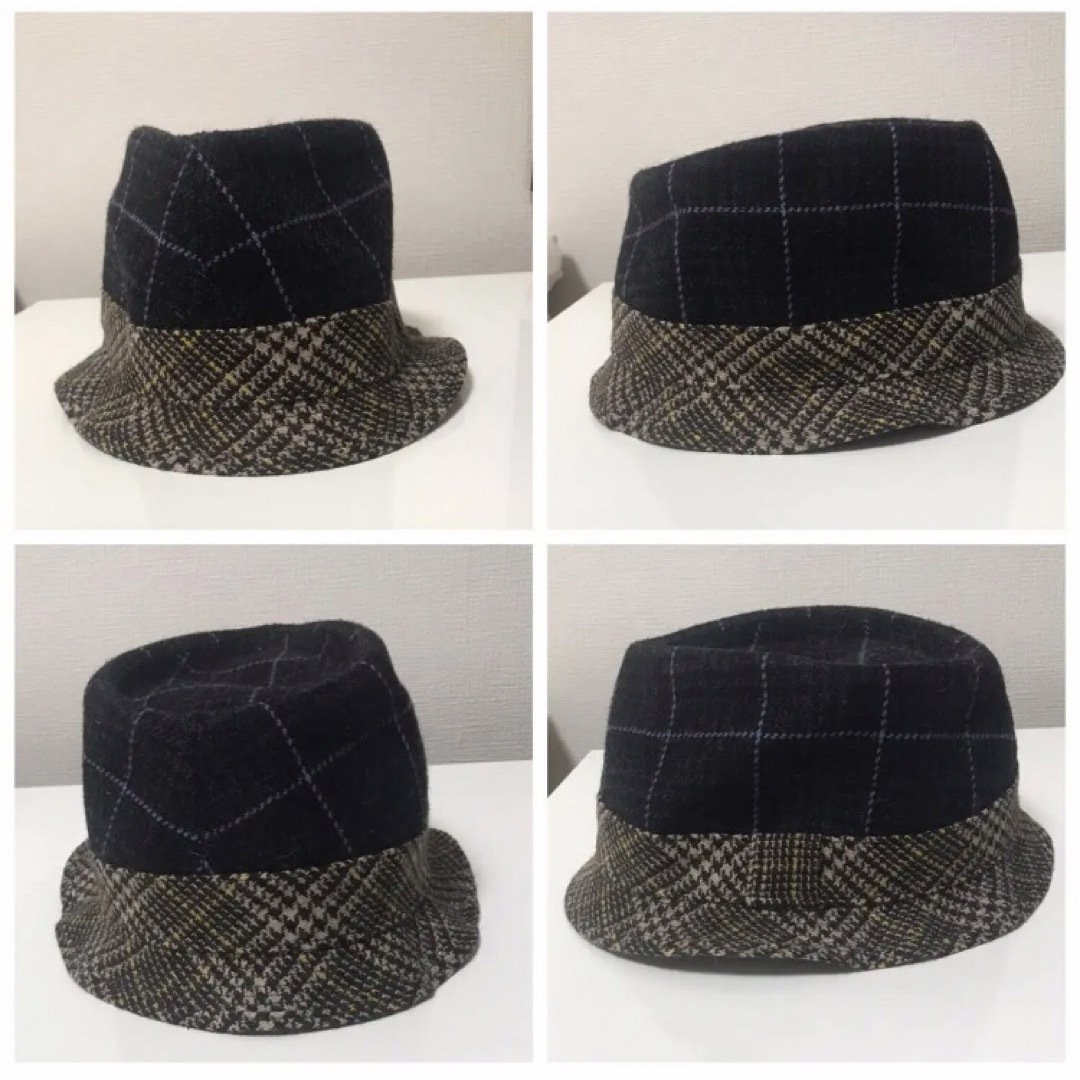 ☆ ISSEY MIYAKE イッセイミヤケ ツートンカラー チェックハット