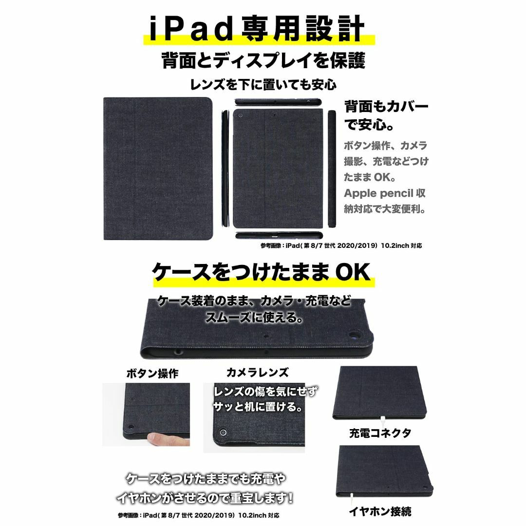 NeedNetwork 岡山デニム ipad 用 ケース 第6/5世代 9.7