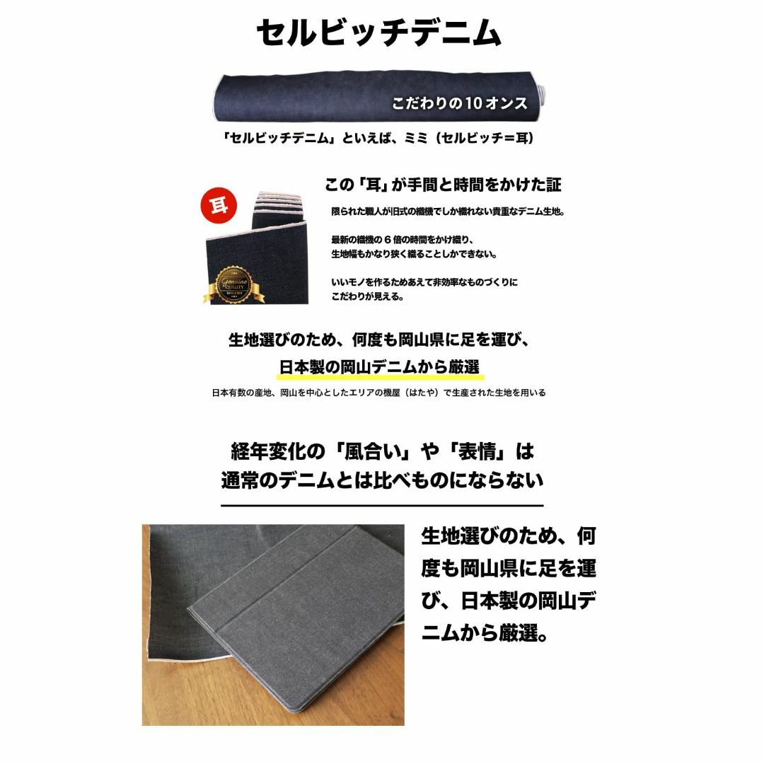 NeedNetwork 岡山デニム ipad 用 ケース 第6/5世代 9.7