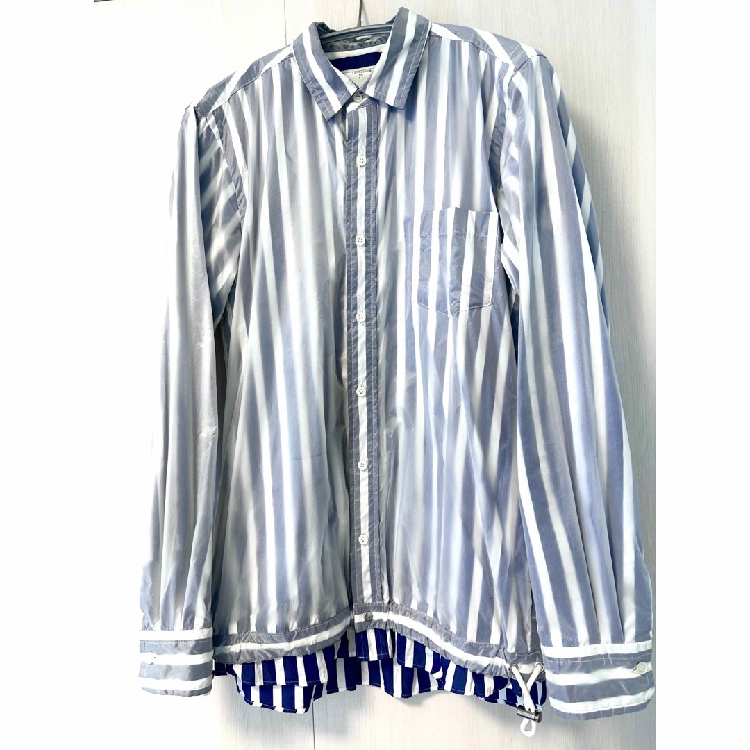 『入手困難』sacai 2019AW  nylon layered shirt