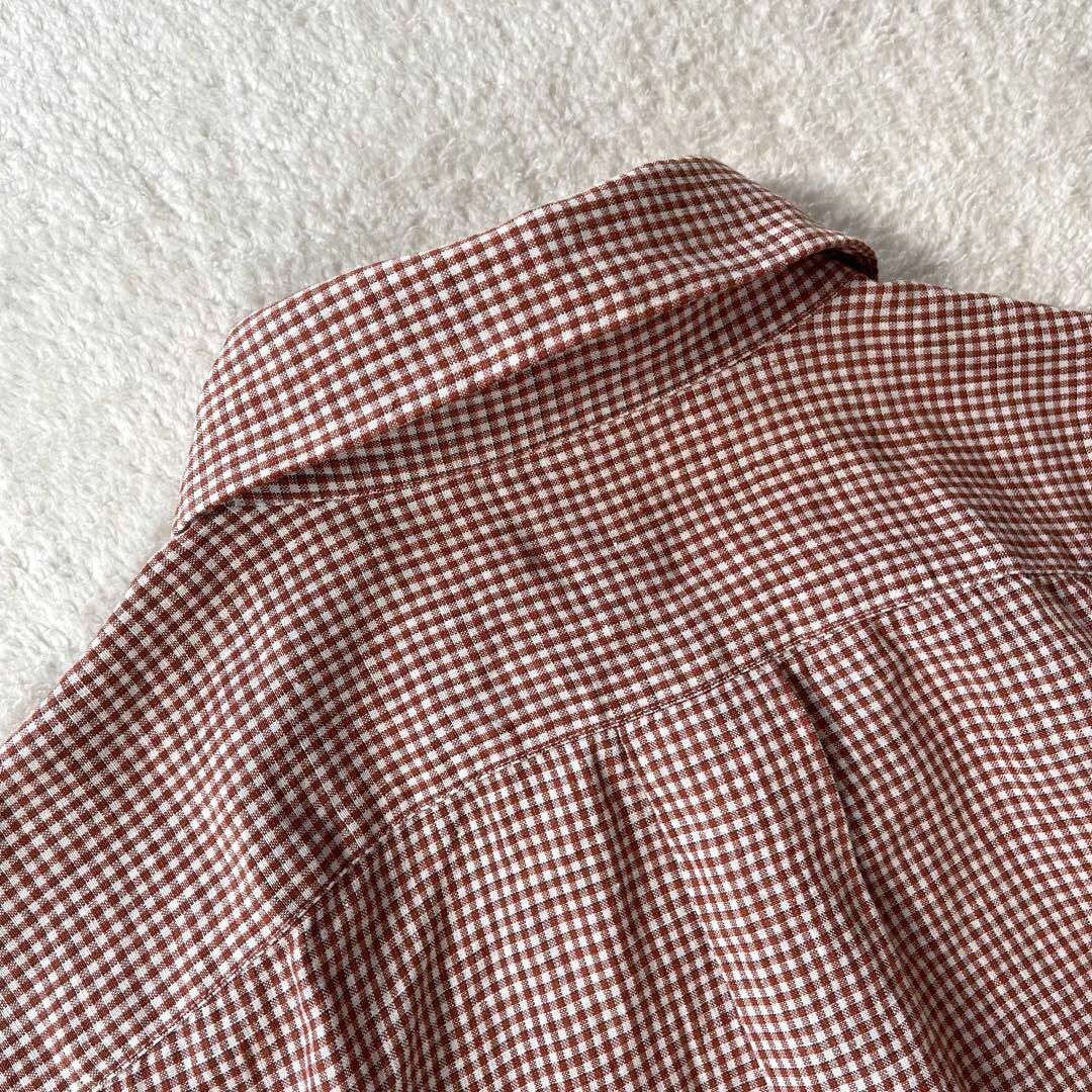 美品 マーガレットハウエル リネン100% ギンガムチェック シャツ 美品 マーガレットハウエル リネン100% ギンガムチェック シャツ