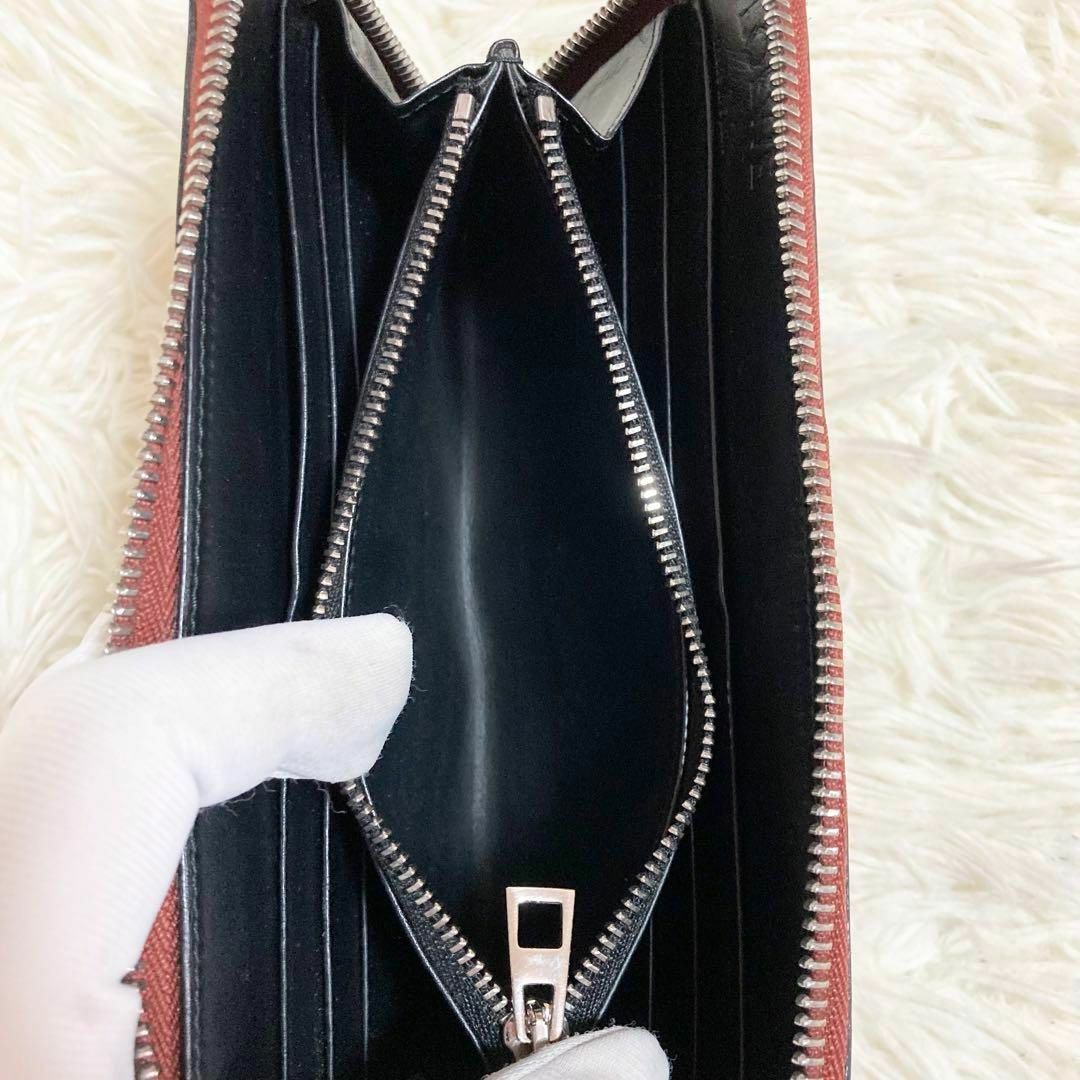 極美品 ロエべ 長財布 ジップアラウンドウォレット アナグラム 型押し