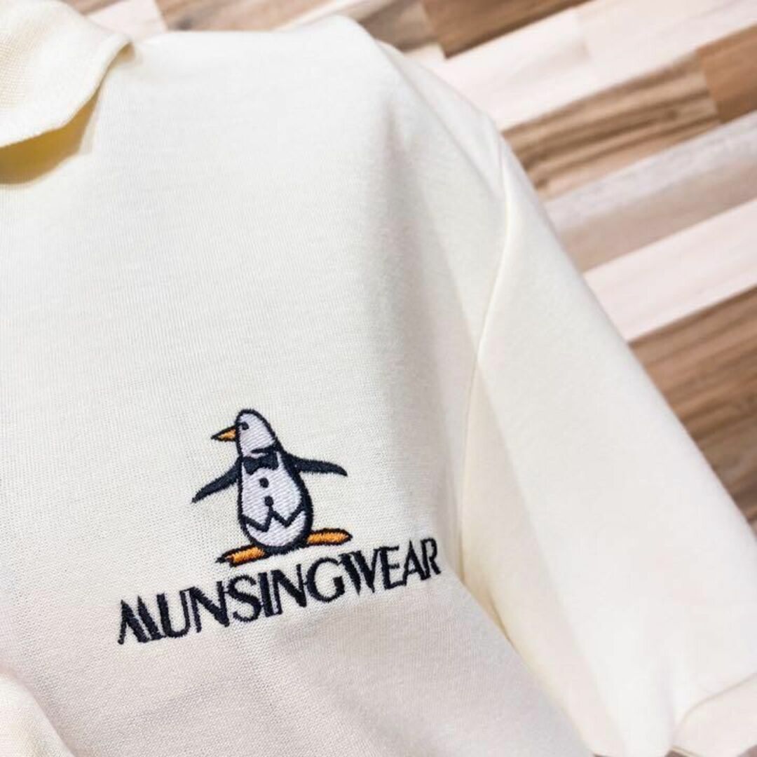 マンシングウェア　Munsing wear　ダウンベスト　ゴールド　ペンギンロゴ