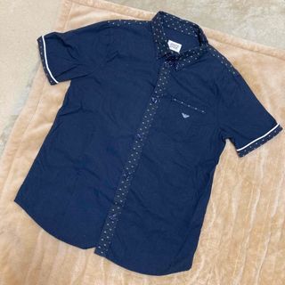 アルマーニ ジュニア(ARMANI JUNIOR)のアルマーニジュニア／11A 148cm／紺半袖シャツ(Tシャツ/カットソー)