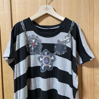 ヴィヴィアンウエストウッド(Vivienne Westwood)のviviennewestwood ワンピース ボーダー(ひざ丈ワンピース)