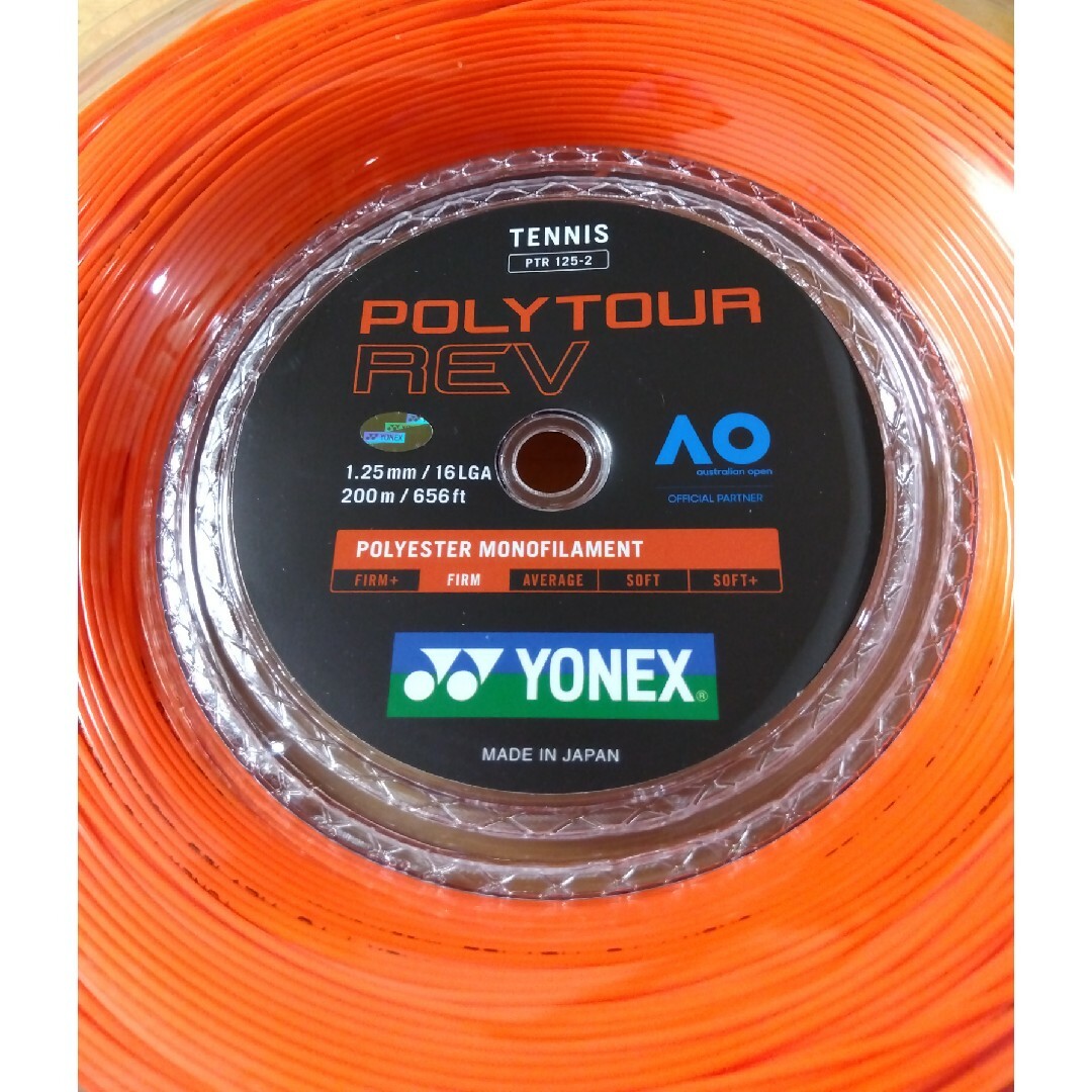 YONEX(ヨネックス)のYONEX ポリツアーレブ125    12M スポーツ/アウトドアのテニス(その他)の商品写真