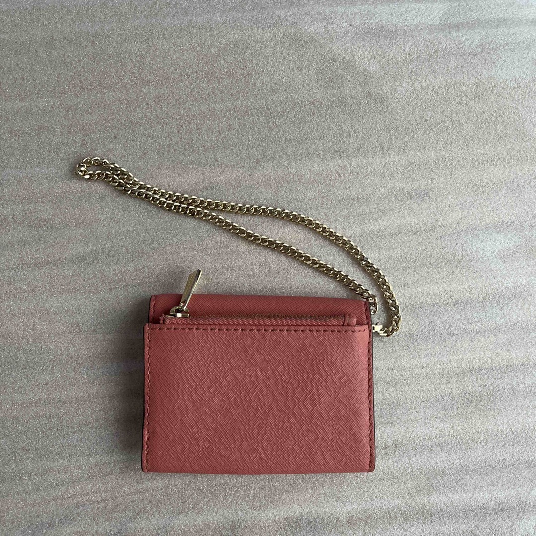 MICHAEL KORS チェーン付パスケース　カード入れ　ピンク