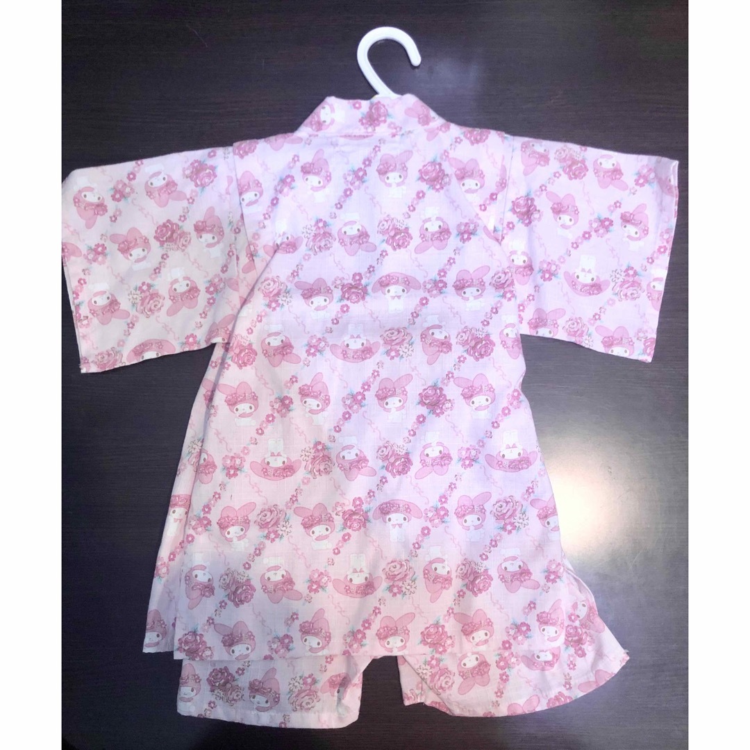 サンリオ(サンリオ)のマイメロディの甚平　100サイズ キッズ/ベビー/マタニティのキッズ服女の子用(90cm~)(甚平/浴衣)の商品写真