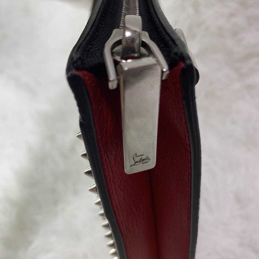 Christian Louboutin(クリスチャンルブタン)のクリスチャンルブタン スパイク スタッズ クラッチバッグ レザー メンズのバッグ(セカンドバッグ/クラッチバッグ)の商品写真