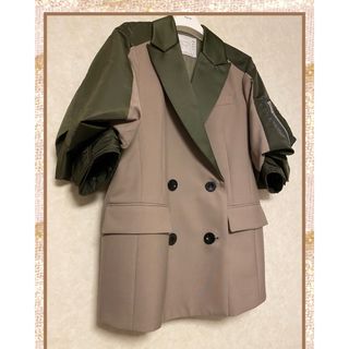 サカイ(sacai)のSacai 《レア✰未使用✰コレクション》パフスリーブ　ジャケット　MA-1(ブルゾン)