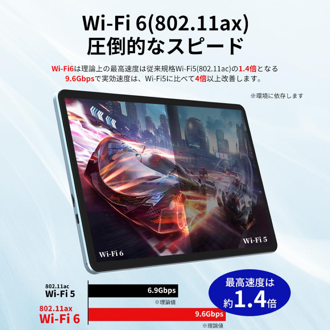 WiFi 6 タブレット 10インチ wifi Android 128GB