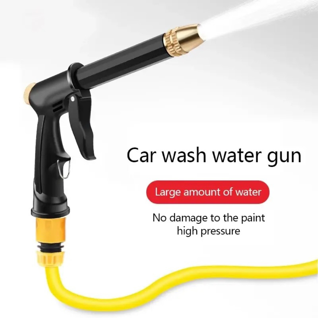 ポータブル高圧水鉄砲　洗浄用ノズル 自動車/バイクの自動車(洗車・リペア用品)の商品写真