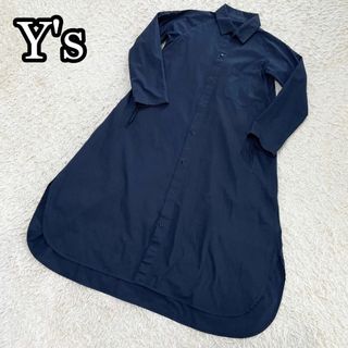 y's   ワイズ　ラップワンピース　ワンピース　ネイビー