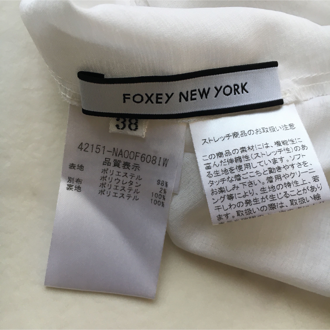 FOXEY NEW YORK(フォクシーニューヨーク)の美品　オンライン現行　FOXEY フォクシー  洗える　ドレス　ワンピース レディースのワンピース(ひざ丈ワンピース)の商品写真