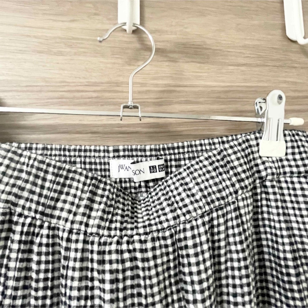 UNIQLO(ユニクロ)のユニクロ JWアンダーソン フレアスカート ギンガムチェック Mサイズ レディースのスカート(ひざ丈スカート)の商品写真