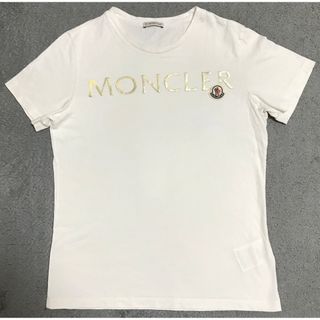 モンクレール(MONCLER)のmoncler メタリックワッペンロゴtシャツ(Tシャツ(半袖/袖なし))