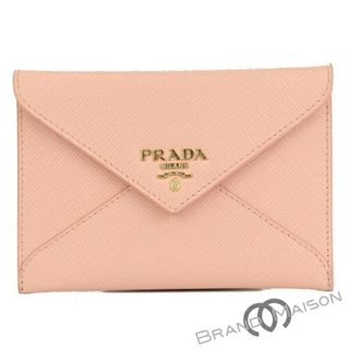 プラダ(PRADA)のABランク プラダ カードケース 小銭入れ 1MF174 サフィアーノ ピンク PRADA  【中古】(名刺入れ/定期入れ)