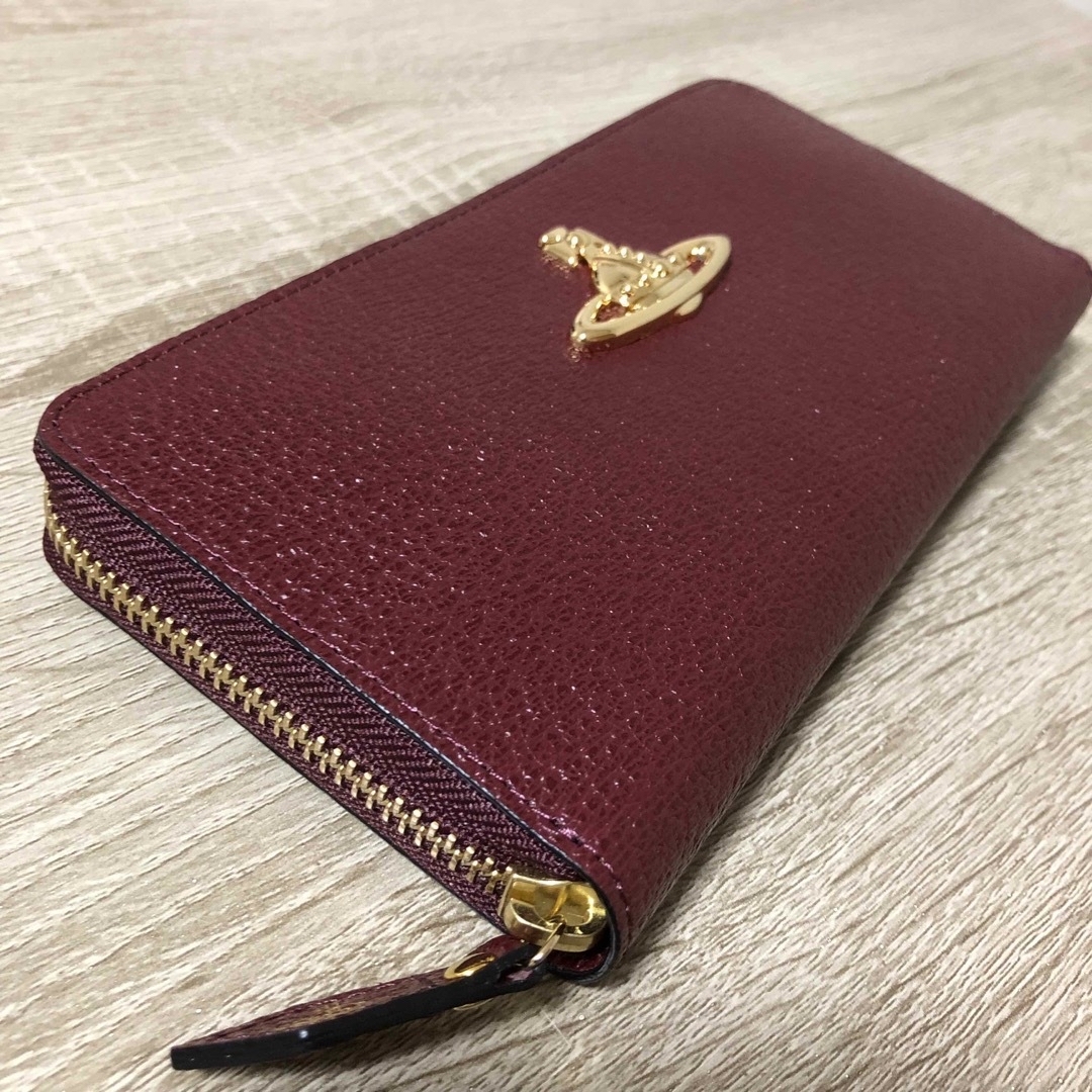 Vivienne Westwood(ヴィヴィアンウエストウッド)の★未使用★ヴィヴィアンウエストウッド　長財布　ワインレッド　(箱無し価格) レディースのファッション小物(財布)の商品写真