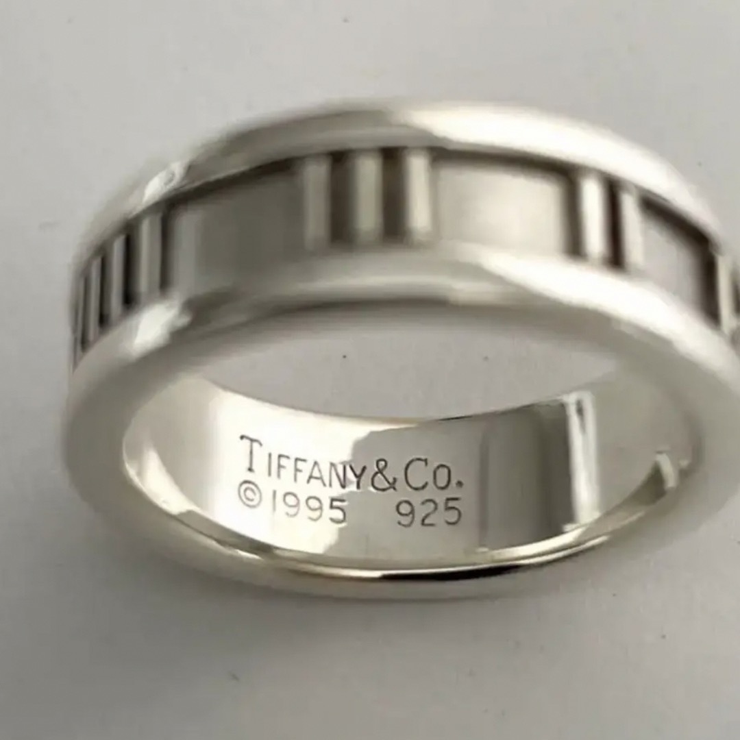 美品 TIFFANY&Co ティファニー リング アトラス 11号 栄文字 銀-