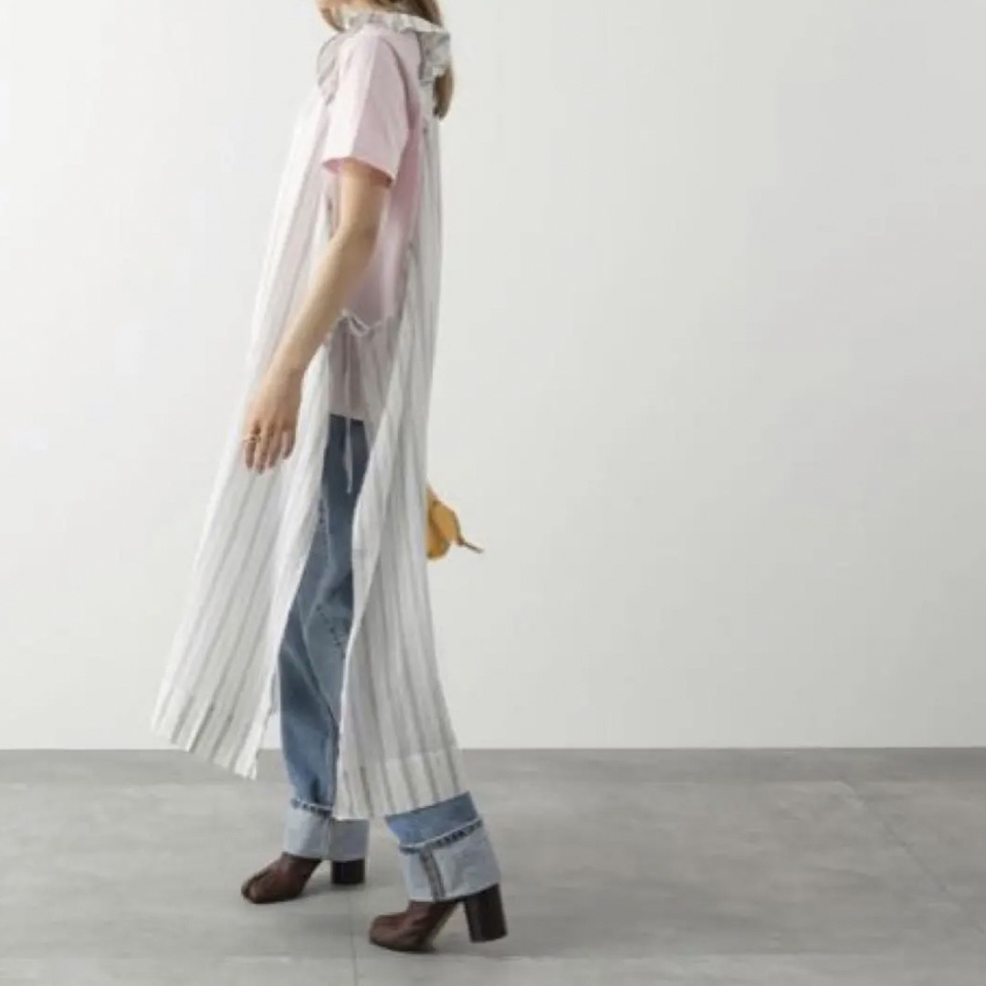新品・未使用】 GANNI ガニー ストライプ ワンピース 重ね着の通販 by