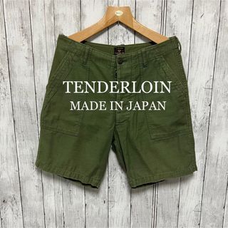 テンダーロイン ハーフパンツ コーデュロイ ブラウン ウォッシュ加工