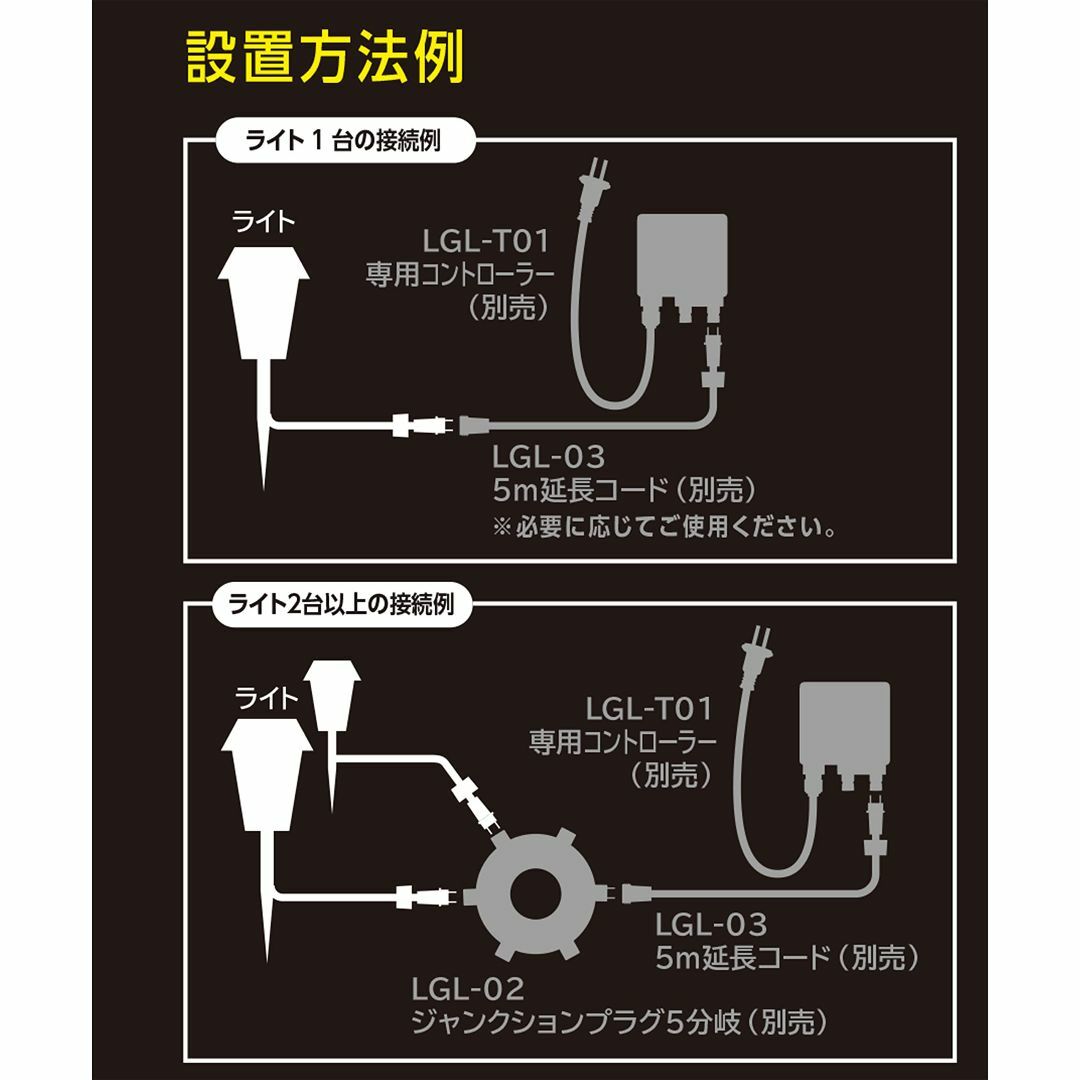 タカショー ローボルト ポールライト LGL-16 2