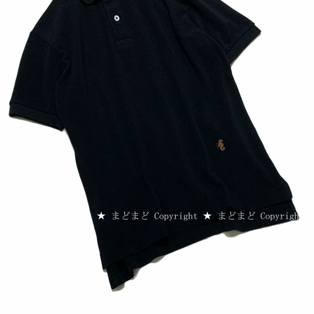 45R(フォーティファイブアール)の45R スーピマカノコの908ローファーポロ 1 墨 ポロシャツ 黒 45rpm レディースのトップス(ポロシャツ)の商品写真