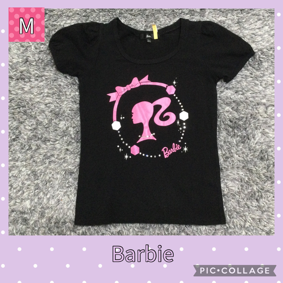 Barbie(バービー)の値下げ　Barbie バービー　トップス　カットソー　Tシャツ　サイズM  レディースのトップス(カットソー(半袖/袖なし))の商品写真