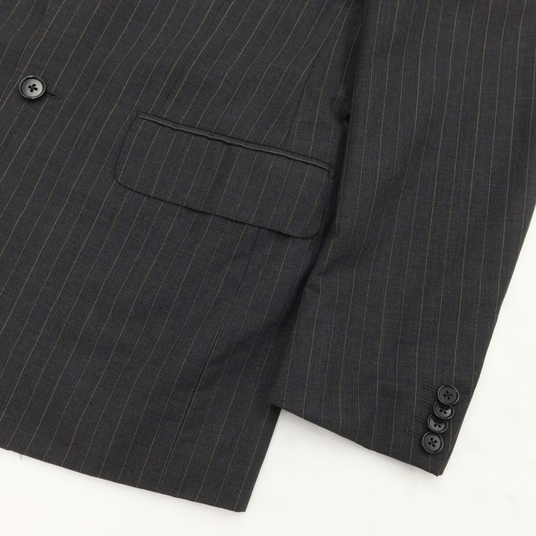 中古】イザイア ISAIA ウール ストライプ 3B セットアップ スーツ