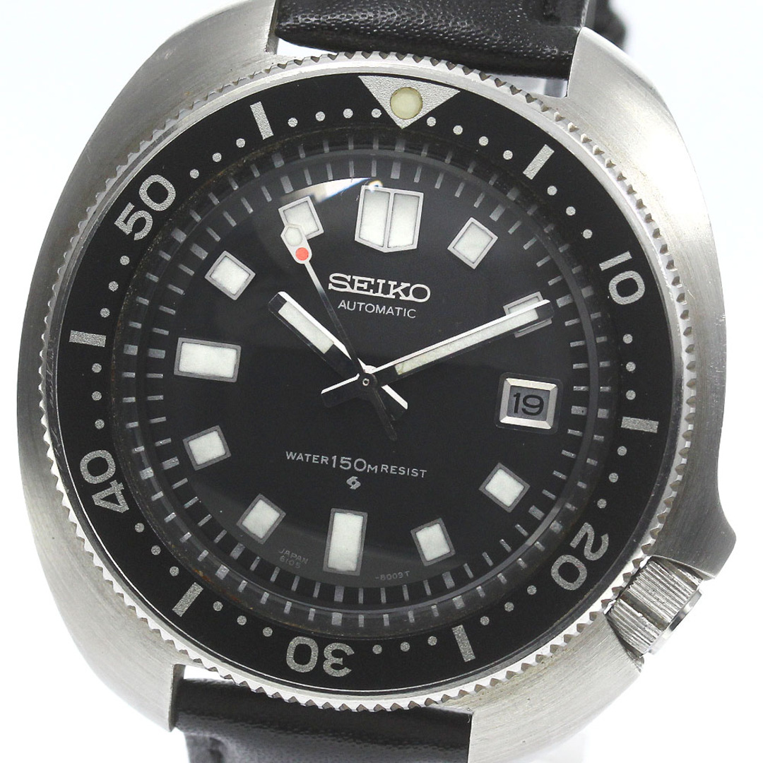 訳あり セイコー SEIKO 6105-8110 セカンドダイバー デイト 自動巻き メンズ _755238