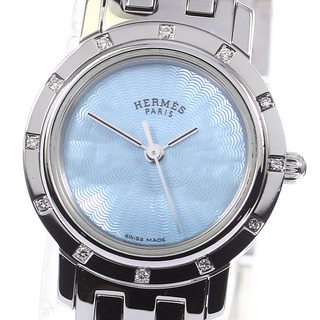 エルメス HERMES CL4.210 ライトブルー レディース 腕時計