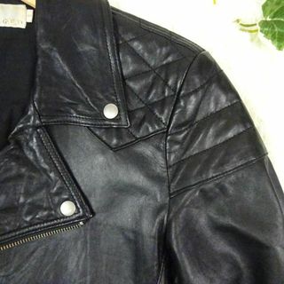 Black by VANQUISH - ヴァンキッシュゴールド ラムレザー ダブル
